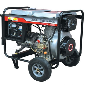 Gerador diesel portátil pequeno de 5kVA com CE / CIQ / Soncap / ISO